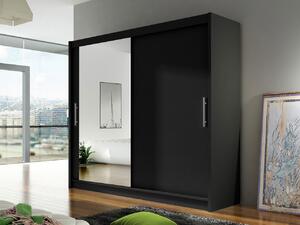 Skříň London VI, Barva: černá, Osvětlení: bez osvětlení 5902928050691