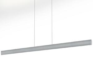 LED závěsné světlo Runa, nikl, délka 152 cm
