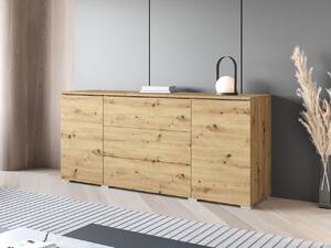 Komoda do pokoje Sawoti 150, Barva: dub artisan, Osvětlení: bez osvětlení 5903211380587