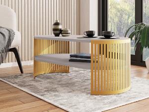 Konferenční stolek Zinzit Gold I, Barva: zlatá / kašmír 5903211413063