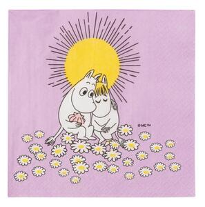 Papírové ubrousky Moomin 33x33 cm Sweethearts