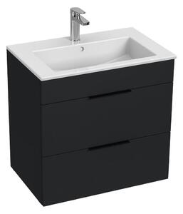 JIKA H4536021763521 - Koupelnová skříňka s umyvadlem CUBE 60,7x65 cm černá
