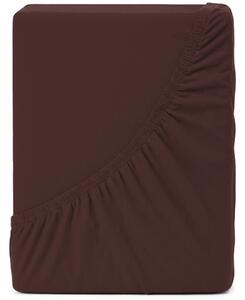 4Home Jersey prostěradlo IDEAL tmavě hnědá, 60 x 120 cm, 60 x 120 cm