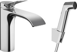 Hansgrohe Vivenis - Páková umyvadlová baterie s ruční sprchou Bidette a sprchovou hadicí 160 cm, chrom 75210000
