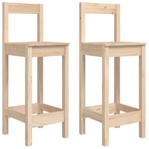 Barové židle 2 ks 40 x 41,5 x 112 cm masivní borové dřevo