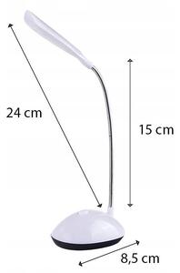 Verk 01727 Stolní LED lampička 3x AAA bílá