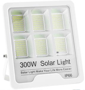 Foxter ETD300W Solární LED reflektor, IP66, dálkové ovládání, 300W