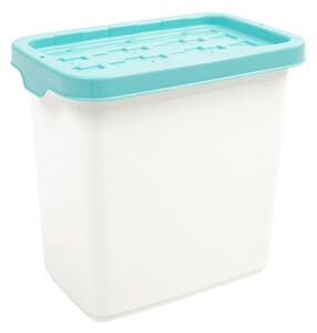 Doloni Úložný box s víkem 28x18,6x27,2 Bílý/Tyrkysový