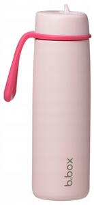 B.Box Nerezová termolahev s brčkem 690 ml pink paradise