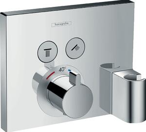 Podomítková sprchová baterie Hansgrohe ShowerSelect stříbrná