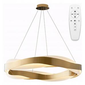 Závěsné svítidlo TOOLIGHT zlaté 1bodové integrované LED 100 cm