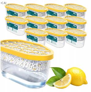 Pohlcovač vlhkosti do domácnosti Sillar 400 ml s vůní citronu 12 ks