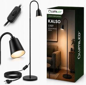 Stojací lampa Lumiled Kalso E27 13 W černá