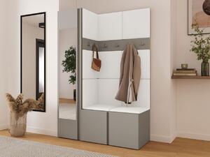 Předsíň Tavasz X, Barva: kašmír, Barva látek:: ekokůže Soft 017 (bíla) 5903211469848