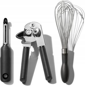SADA KUCHYŇSKÉHO NÁŘADÍ OXO GOOD GRIPS - METLIČKA, OTVÍRÁK, ŠKRABKA