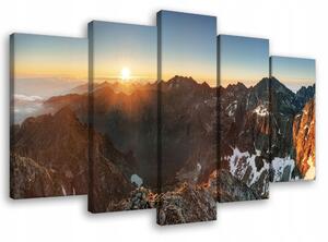 Obraz na plátně Hory příroda triptych foto 100x60