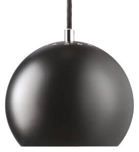Závěsné svítidlo FRANDSEN Koule, matná černá, Ø 18 cm