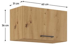 Horní kuchyňská skříňka Meriel 60 GU-36 1F (dub artisan)