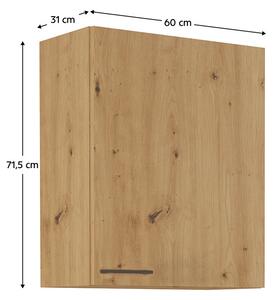 Horní kuchyňská skříňka Meriel 60 G-72 1F (dub artisan)