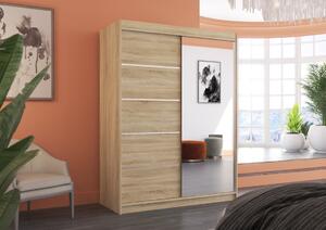 Šatní skříň s posuvnými dveřmi Limbo - 150 cm Barva: Sonoma