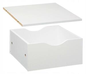 Police MDF deska 5five Simply Smart 31 x 31 cm bílá