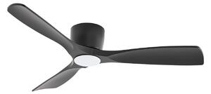 Lucande Smart LED stropní ventilátor Moneno, černý, DC, Tuya Lucande, Moneno, stmívatelné, Černá, Obývací pokoj, Kov, Moderní