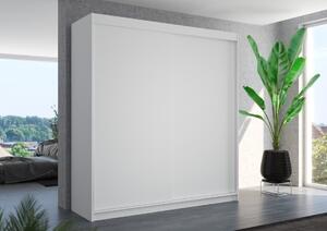Šatní skříň s posuvnými dveřmi Terecia - 200 cm Barva: Bílá