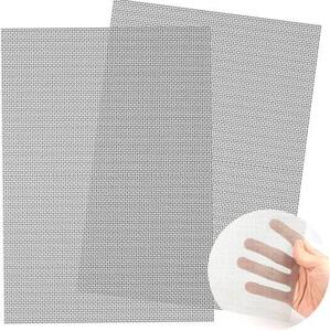 Allecto Plus - Jemnozrnná kovová síťovina, rozměry 30 x 21 cm - 2 kusy - Síťka proti hmyzu - Kovová síť - Filtr pro ventilaci - Bezpečnostní síť pro okna a zahrady