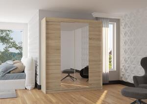 Šatní skříň s posuvnými dveřmi Balance - 180 cm Barva: Sonoma
