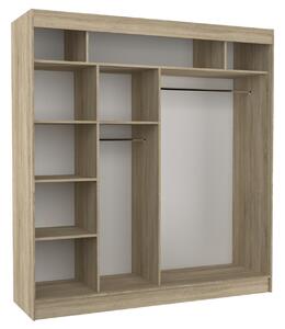 Šatní skříň s posuvnými dveřmi Gilton - 200 cm Barva: Bílá