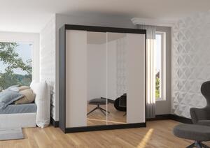 Šatní skříň s posuvnými dveřmi Balance - 180 cm Barva: Bílá/dub Sonoma