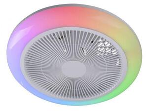 LD 14623-16 LED stropní svítidlo s ventilátorem BRANDA bílé RGB CCT, RGB/3000-6500K - JUST LIGHT