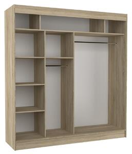 Šatní skříň s posuvnými dveřmi Batia - 200 cm Barva: dub Sonoma