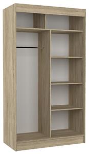 Šatní skříň s posuvnými dveřmi Tamos - 120 cm Barva: Bílá