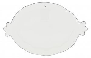 Servírovací talíř oválný, bílá, 37 cm LI-SERVING-004-BL