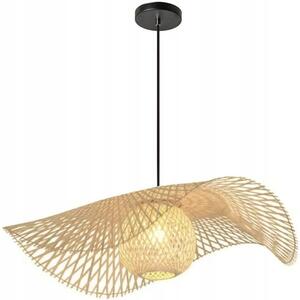 Závěsné svítidlo TOOLIGHT hnědé bambusové 67 cm E27 boho