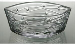 Salátová Mísa Bohemia Crystal Labyrinth 207 x 157 x 76 mm průhledná