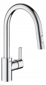 Stojánková kuchyňská baterie Grohe 31486001 stříbrná