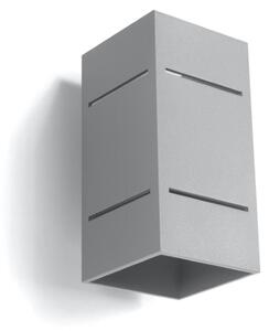 Sollux Lighting Nástěnné svítidlo BLOCCO šedé