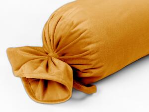 Biante Sametový polštář válec bonbon Velvet Premium SVP-008 Medový 15x40 cm