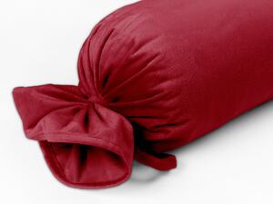 Biante Sametový polštář válec bonbon Velvet Premium SVP-007 Malinově červený 15x40 cm