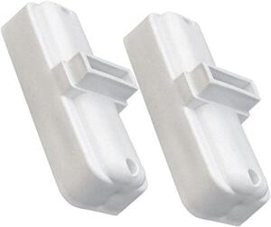 Heksteun – Podpěra pro plot – Stabilizace plotu – Odolný PVC materiál – 12 x 5 x 3 cm – Bílá