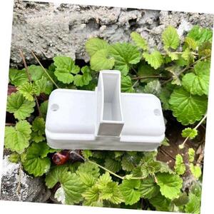 Heksteun – Podpěra pro plot – Stabilizace plotu – Odolný PVC materiál – 12 x 5 x 3 cm – Bílá