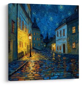 Obraz zářivá lampy noc