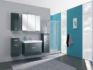 Tmavě šedá vysoká koupelnová skříňka 30x101 cm Set 311 - Pelipal