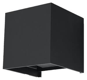 Sollux Lighting Nástěnné svítidlo LUCA černá LED IP54