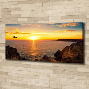 Foto obraz na plátně Západ slunce moře oc-90070654