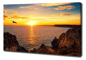Foto obraz na plátně Západ slunce moře oc-90070654