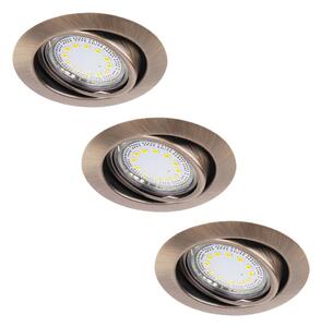 Rabalux 1051 - SADA 3xLED Podhledové svítidlo LITE 3xGU10-LED/3W/230V
