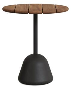 Zahradní stolek aura Ø 70 cm ořech/černý